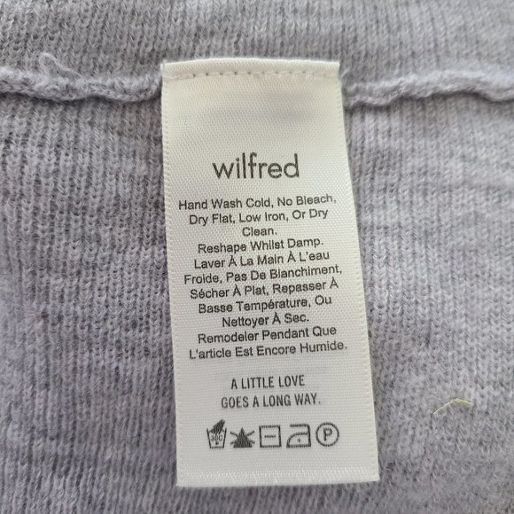 NWOT Wilfred Baylen Gray Merino Crop Sweater XXS - Picture 6 of 7
